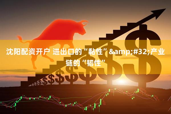 沈阳配资开户 进出口的“黏性”&#32;产业链的“韧性”