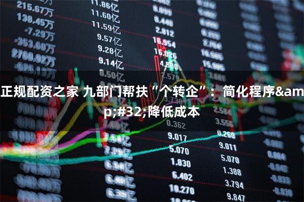 正规配资之家 九部门帮扶“个转企”：简化程序&#32;降低成本